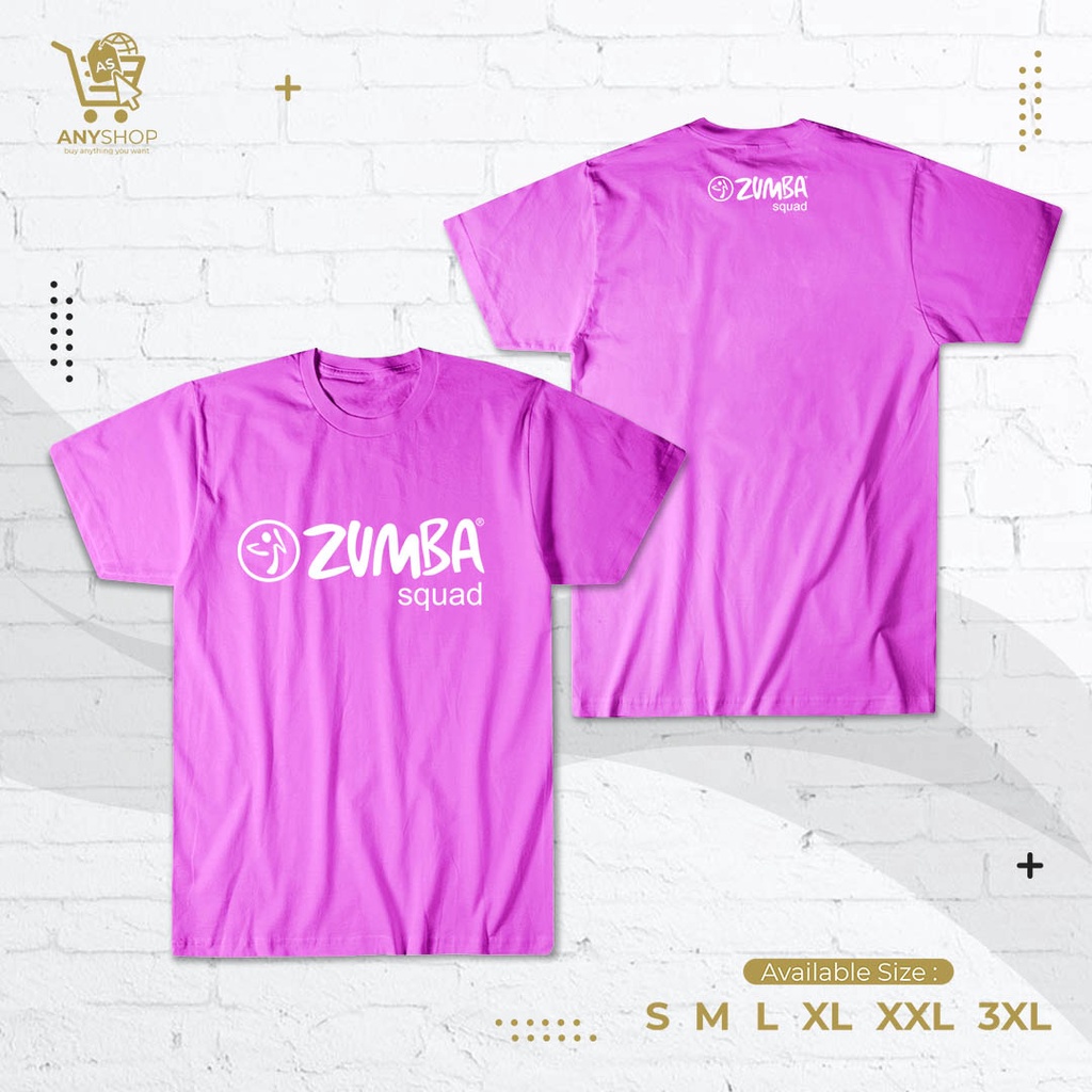 Kaos Baju Zumba Squad Kaos Fitness Senam Aerobic Sport
