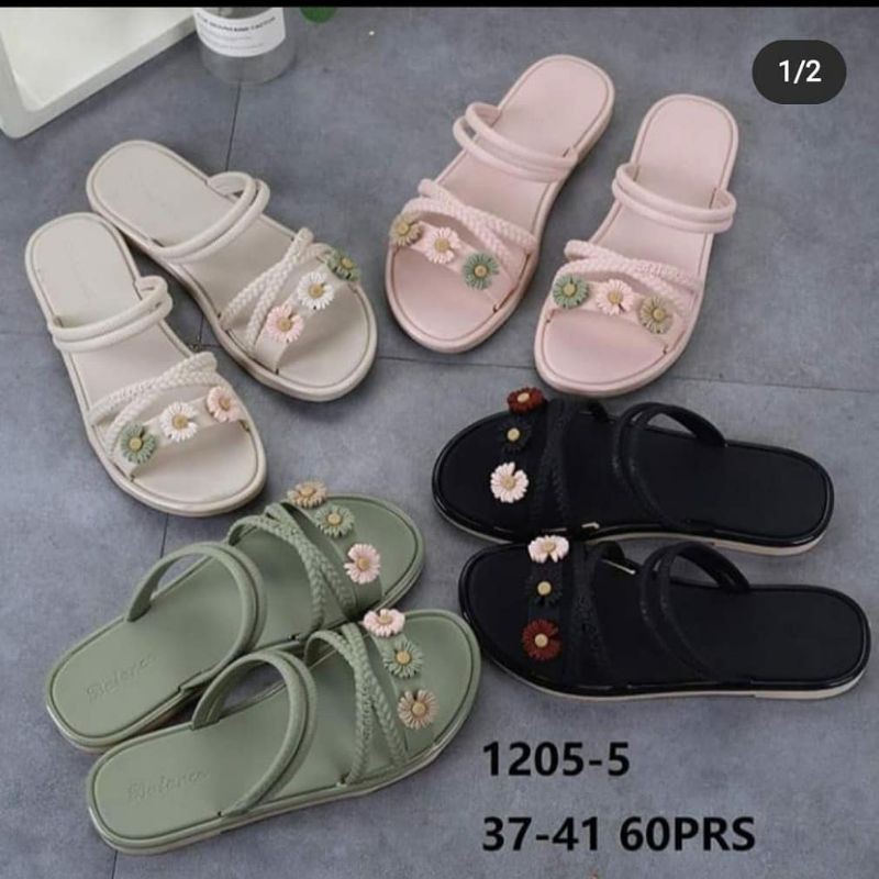 Sandal jelly flower / Slip Sandal