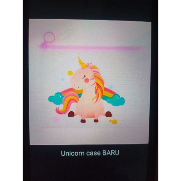 

kotak pensil unicorn case baru