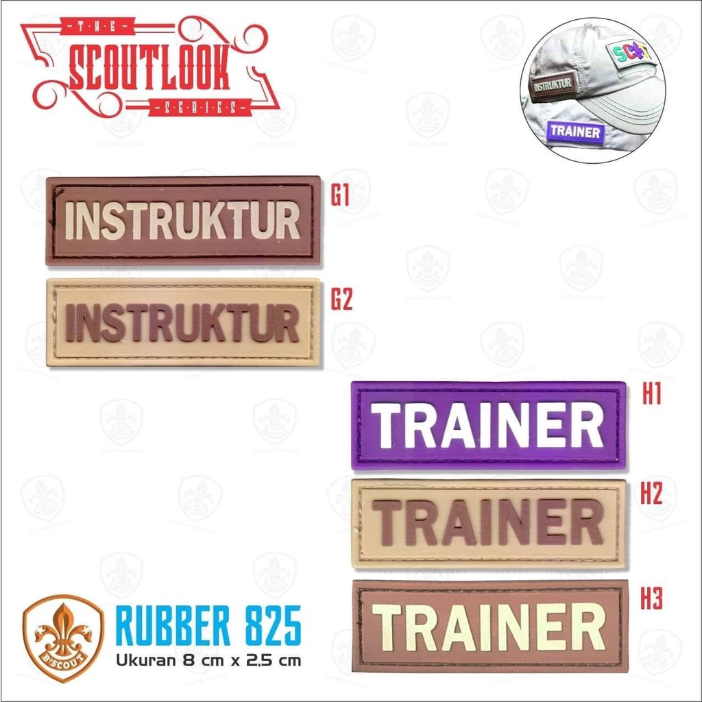 Bscout Scoutlook- Rubber Badge Pramuka