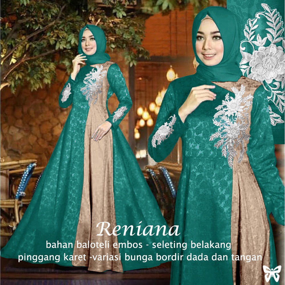 HOPYLOVY - Gamis Syari Jumbo LD 110 Terbaru Reniana