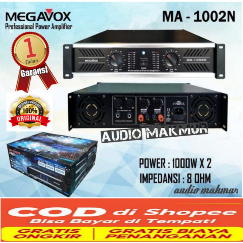 Power amplifier Megavox - MA1002 / MA 1002 ORIGINAL MEGAVOX