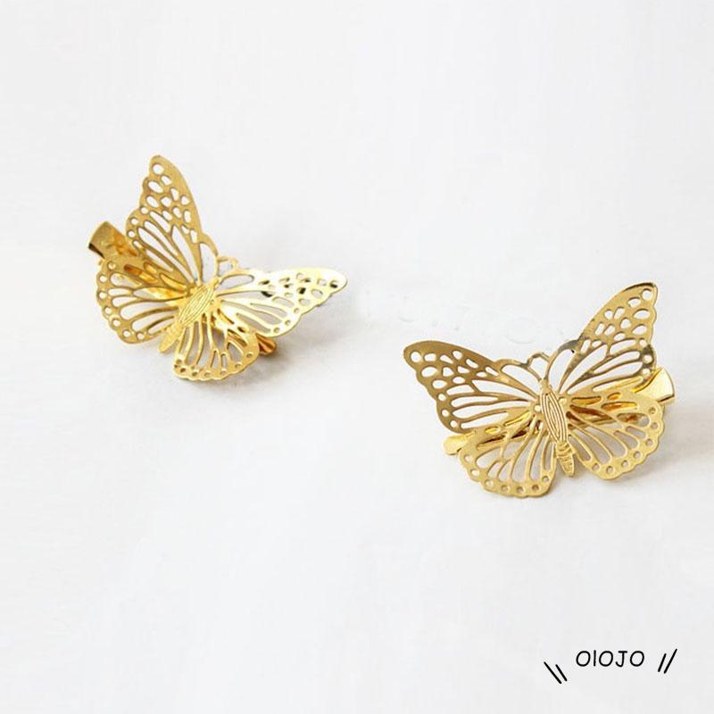 【COD】Jepit Rambut Bentuk Butterfly Hollow Untuk Wanita