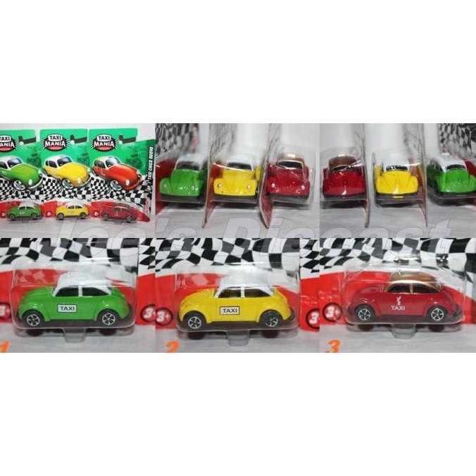 Buruan 1:64 Taxi Mania Mexico Vw Beetle Limited