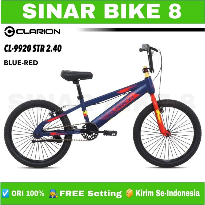 Sepeda Anak Laki Ukuran. 20 Inch BMX CLARION CL 9902 STR 2.40  Ban Jumbo