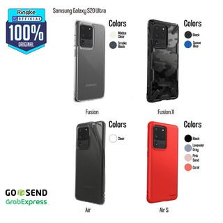 Ringke Samsung Galaxy S20 Ultra Casing Softcase Anti Crack Tough Transparant Military Shock Bump