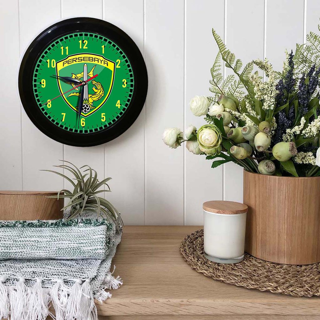 JAM DINDING PERSEBAYA 6   (DIAMETER 30CM)