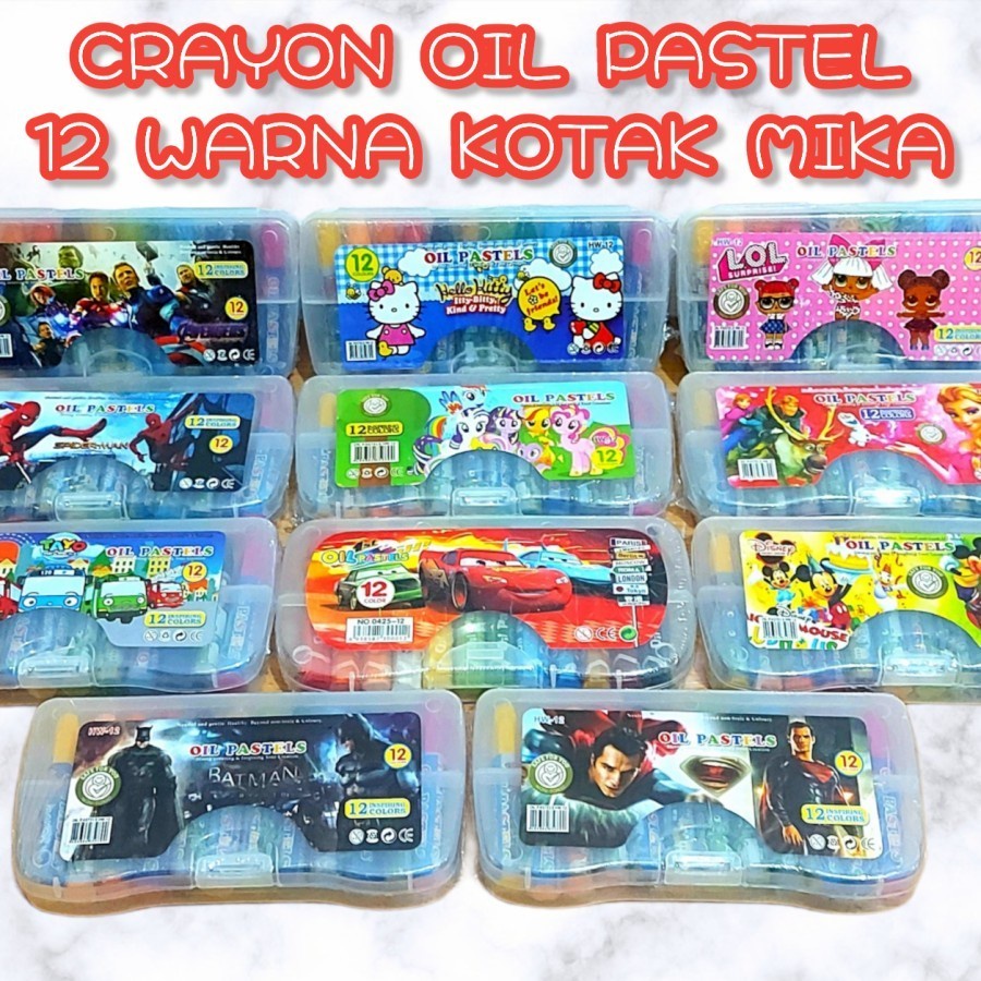 Crayon Besar / Oil Pastel / Crayon / Crayon Eselon 12 colors | cunvalla