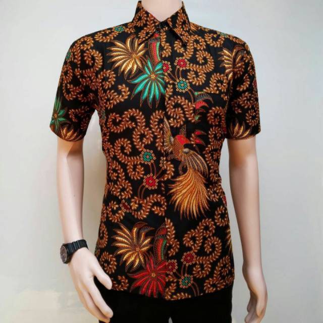 [PROMO] KEMEJA BATIK PRIA LENGAN PENDEK SOGAN