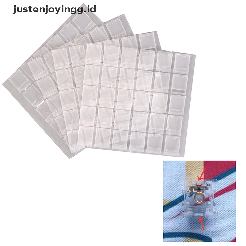 // justenjoyingg.id // 120pcs/set Clear MX Switch Film for Mechanical Keyboard HTV Shaft Film Repair ~