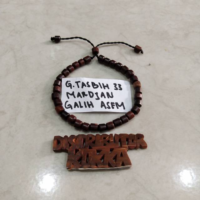 Gelang tasbih 33 mardjan galih asem