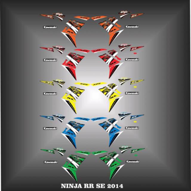 STICKER STRIPING NINJA RR SE 2014