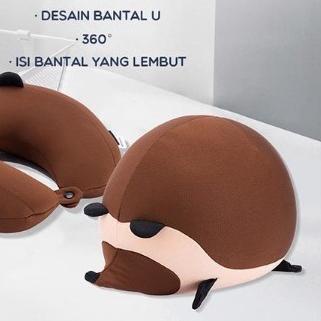 Bantal Leher Travel Anti Pegal Lembut untuk Dewasa Multifungsi SAMONO Berkualitas Murah Samono SNP00