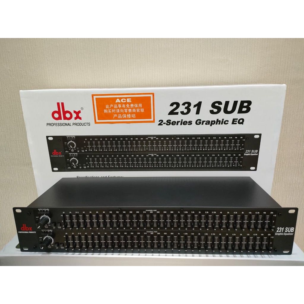 equalizer dbx231sub / dbx 231sub / dbx231 plus subwoofer grade A