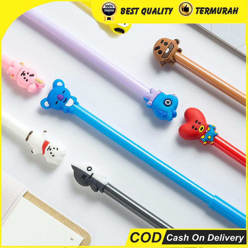 

Pena BTS Bangtan Boys ARMY KPOP Cartoon Black Ink GeL BEST SELLER