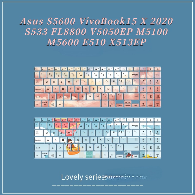 Film Pelindung Keyboard Laptop Motif Kartun Untuk Asus S5600 K513 Vivobook15X2020 S533 FL8800 V5050EP M5100 M5600 E510 X513EP