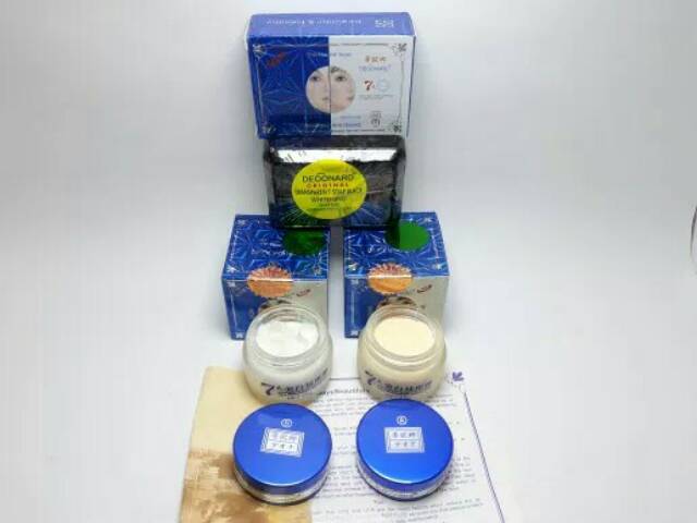 PAKET CREAM DEOONARD BIRU SIANG &amp; MALAM + SABUN HITAM