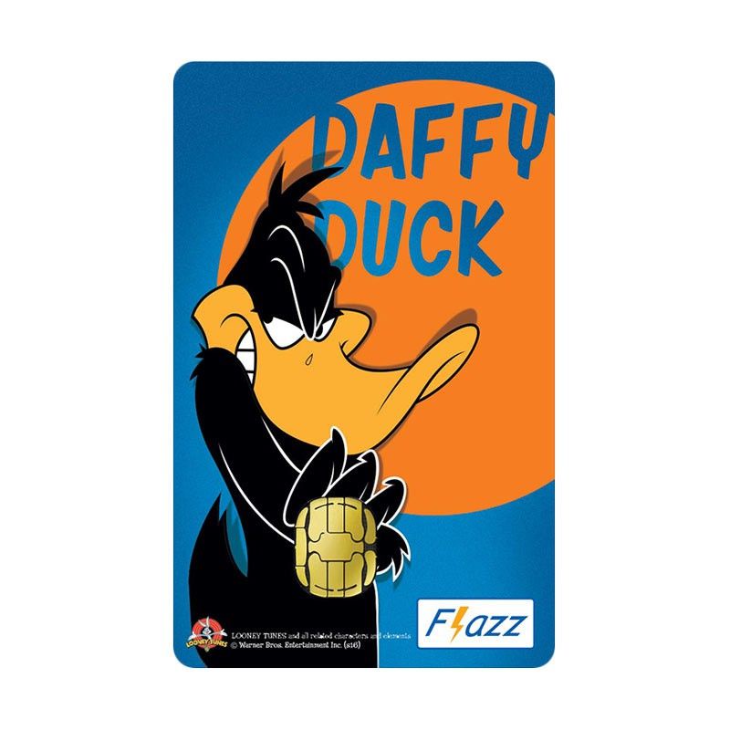 Kartu Flazz Limited Edition Daffy Duck ORI /Like eTOLL eMONEY Tapcash or Brizzi