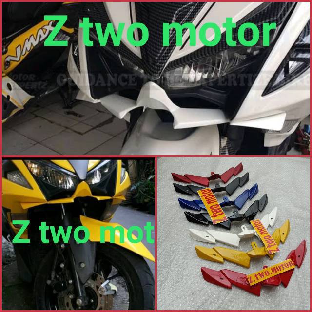 Winglet aerox 155cc vnd tanduk depan aerox 155cc variasi bawah lampu depan aerox 155cc