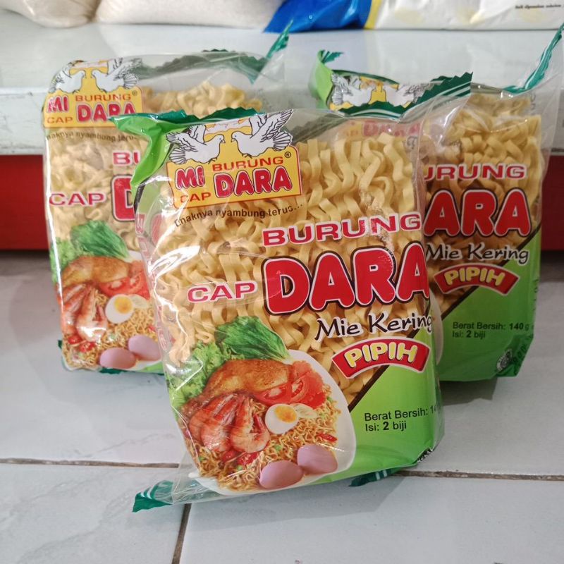 

Mie Kering Pipih cap Burung Dara isi 2 biji