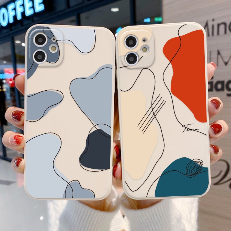 Soft Case TPU Motif Abstrak Untuk OPPO A9 2020 A5 A12 A7 A92 A52 A55 A54 A74 A16 A15 A3S A5S A83 A72 A36 A76 A96 A93 A53 A35 A37 A333 A32 A57 A19