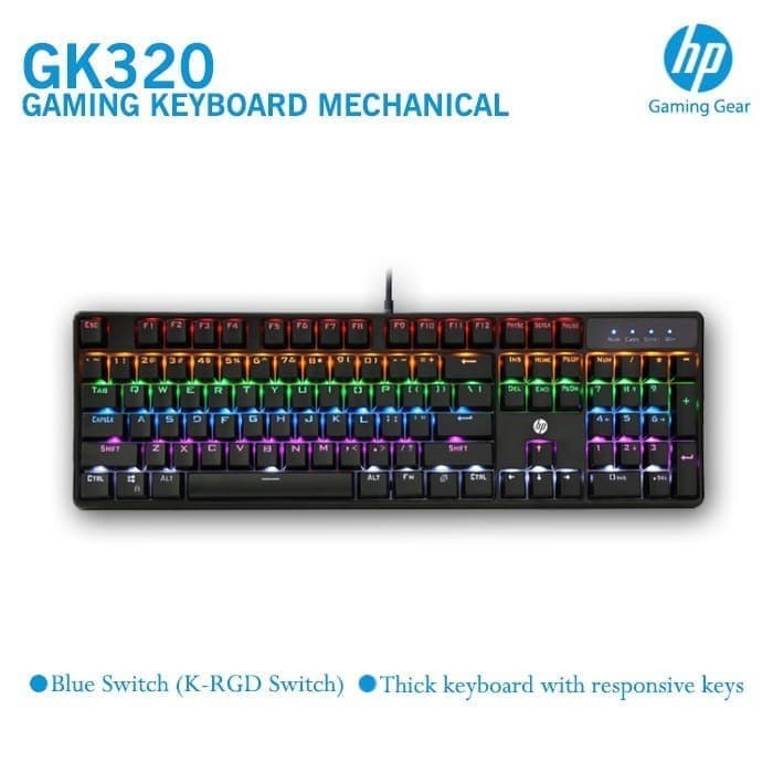 Keyboard Gaming Mechanincal HP GK320