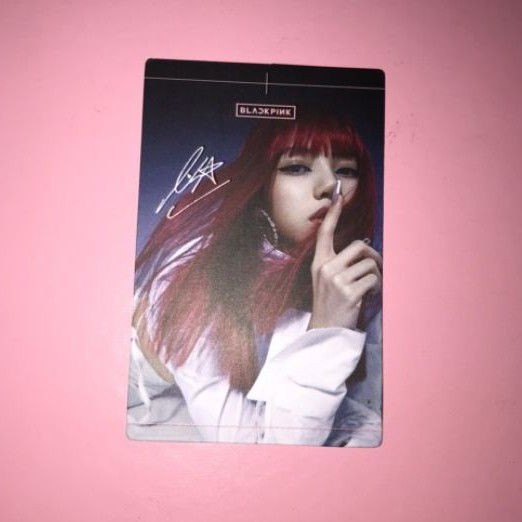 BLACKPINK LISA PHOTOCARD POB YGTH HOW YOU LIKE THAT PC