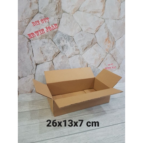 

Kardus / Box / uk. 26x13x7 cm / Karton Packing polos baru ST