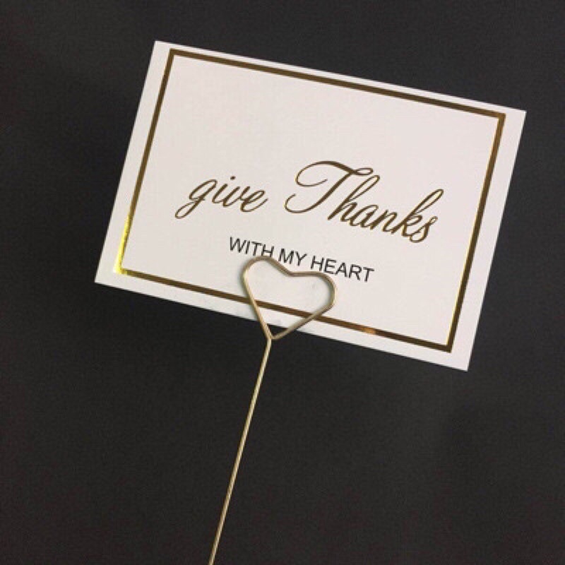 GOLD STICK CARD ECERAN PCS STICK BUNGA BENTUK LOVE ATAU BULAT UNTUK HAND BOUQUET BUNGA FLORIST