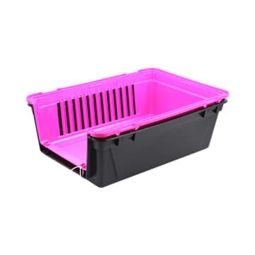 ACE Ferplast Atlas Kandang Hewan Portabel 20 El 58x37x32 Cm - Pink Hitam