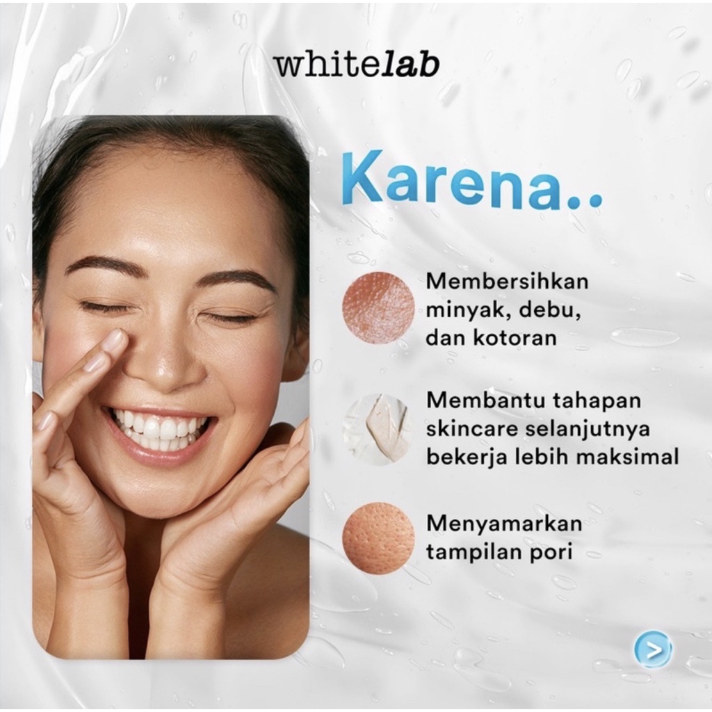 Whitelab pH-Balanced Facial Cleanser - Sabun Cuci Muka pH Seimbang Untuk Kulit Normal Sensitif Kering Berminyak Dengan Prebiotic