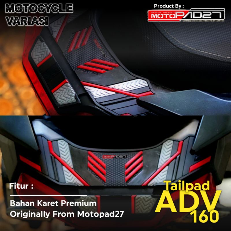 Stiker Tailpad ADV 160 Karet Cover Tailpad ADV 160 Rubber Premium