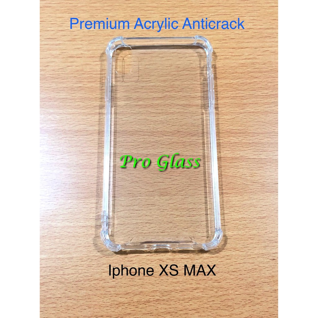 Iphone XR / XS / XS MAX Anticrack / Anti Crack / ACRYLIC Case MIka Silicone Silikon Premium