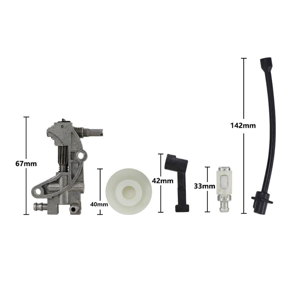 Solighter Turbin Kit Aksesoris Chainsaw Bensin Oil Nozzle