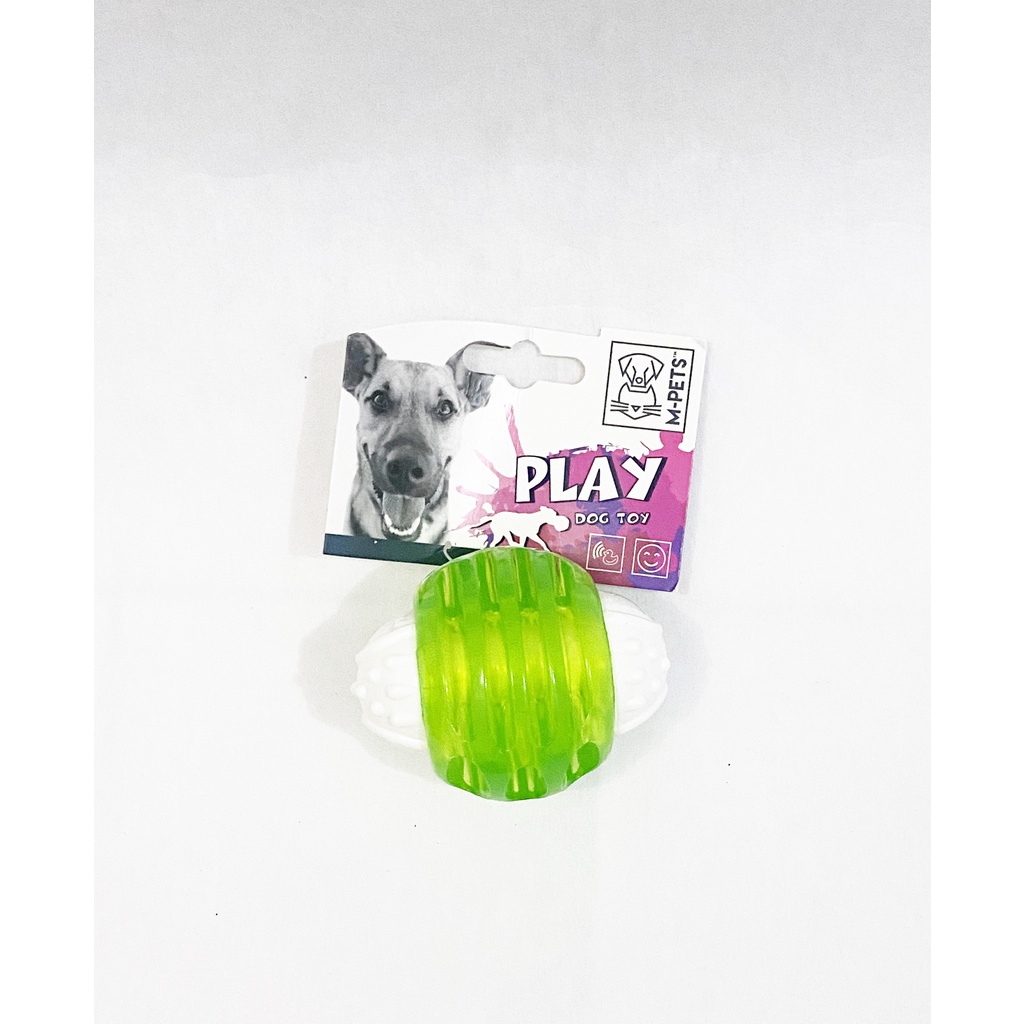 M-Pets Squeaky Fun Ball - Mainan Anjing Interaktif Bunyi- Dog Toy Ball