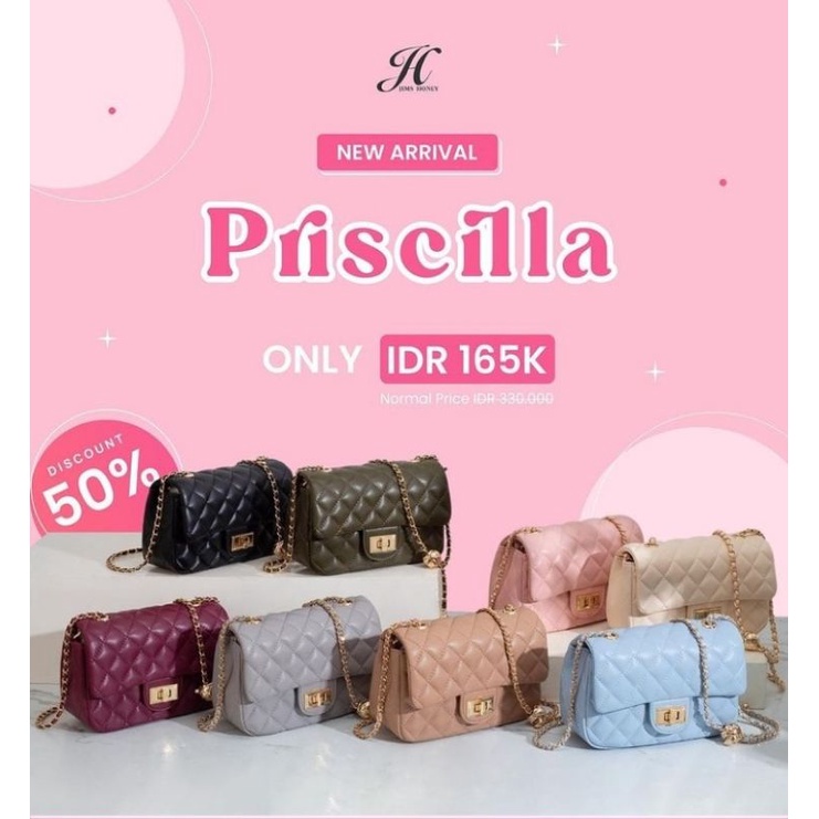 JH PRISCILLA✅JIMSHONEY TAS WANITA TERBARU DGN TALI SERUT ADJUSTABLE