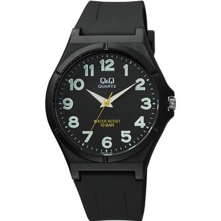 Q&amp;Q Original Jam Tangan Pria VQ66J Series Angka - Hitam - Karet