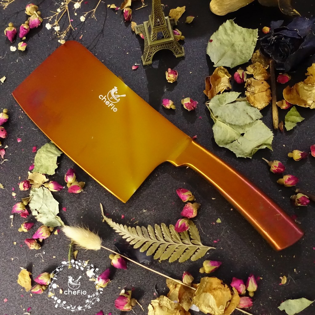 Chefio Pisau Golok Stainless Warna / Golok Daging / Pisau Daging