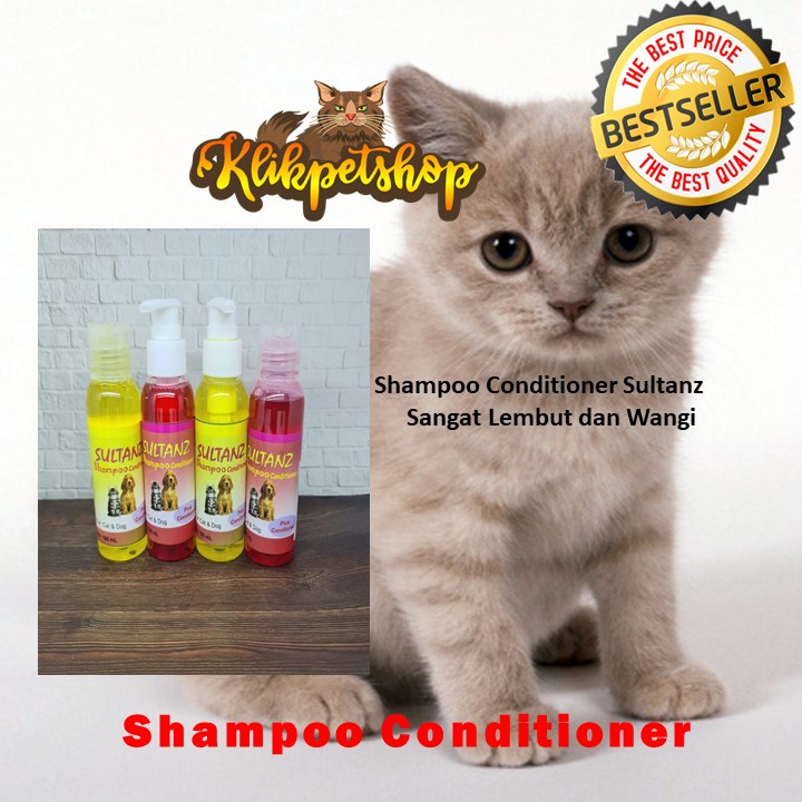 Shampoo Conditioner Sultanz Kucing Anjing 100 mL