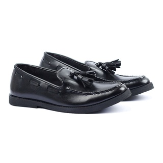 Jual PORTO BLACK - Sepatu Pria Giant Flames Loafer Slip On Kasual