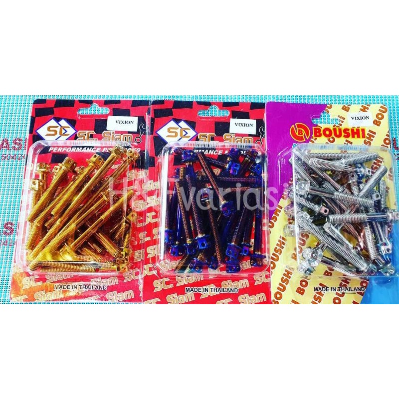 Set Baut Blok Mesin Kalter VIXION OLD VIXION NEW Probolt original stainless Thailand