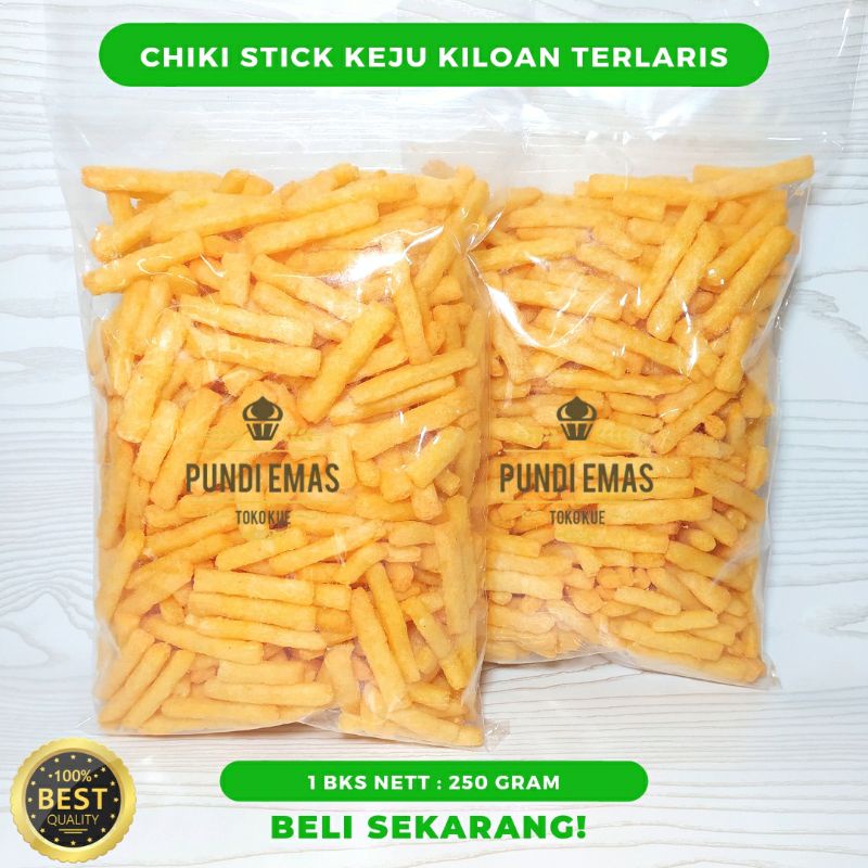 Stik Stick Keju / Chiki Keju / Snack Kiloan 250 Gram