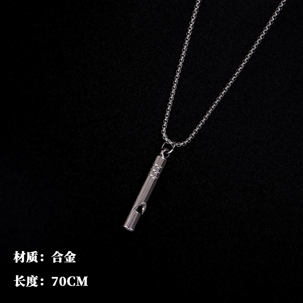 2021 Kalung Rantai Panjang Liontin Bunga Daisy Bahan Titanium Steel Warna Silver Gaya Hip Hop Untuk Wanita