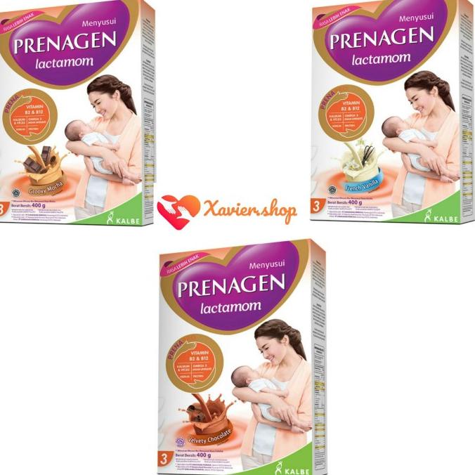 Prenagen Lactamom 400gr Coklat - Vanila - moka /susu Prenagen Menyusui