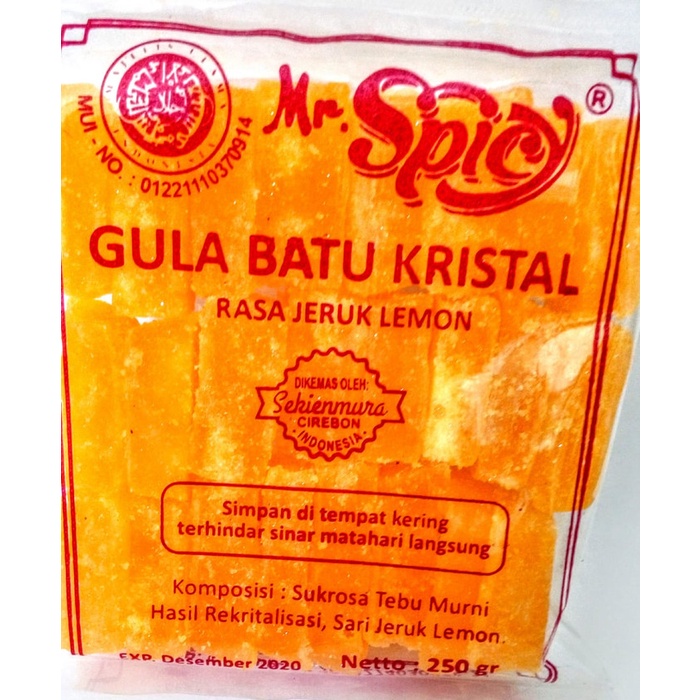 

SALE GULA BATU RASA JERUK LEMON 250gram