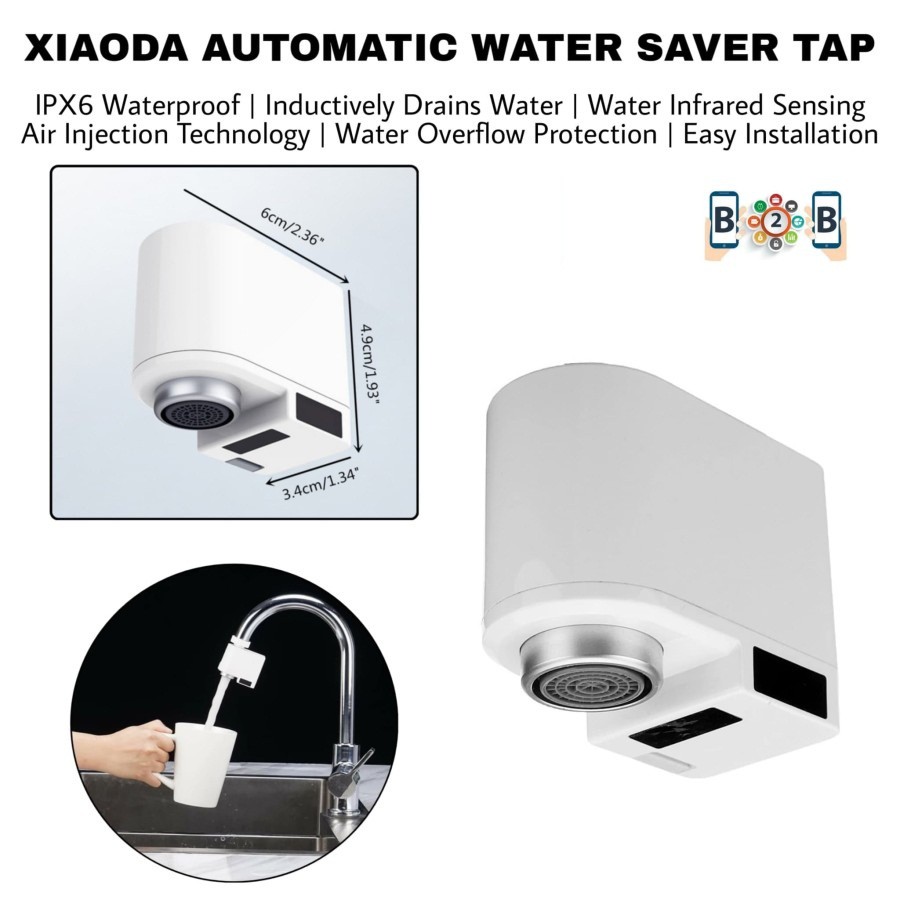 XIAODA Automatic Water Saver Tap Infrared - Keran Air otomatis