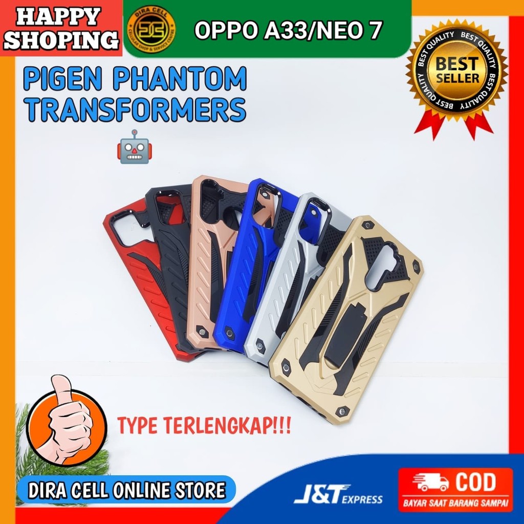 Spigen Robot Standing Casing Series Stand Iron type OPPO A15 2020 silikon terbaru type terlengkap