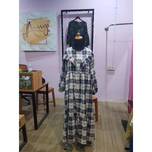 Haidee Orlin Hayya Plaid Grey Pink