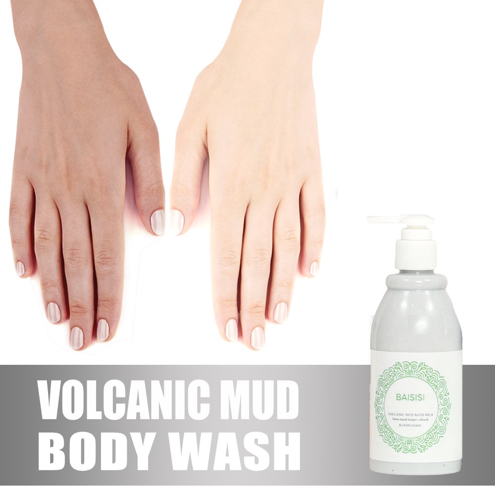 【BPOM / COD】Volcanic Mud Bath Milk BAISISI WHITENING PEMUTIH BADAN 250ML