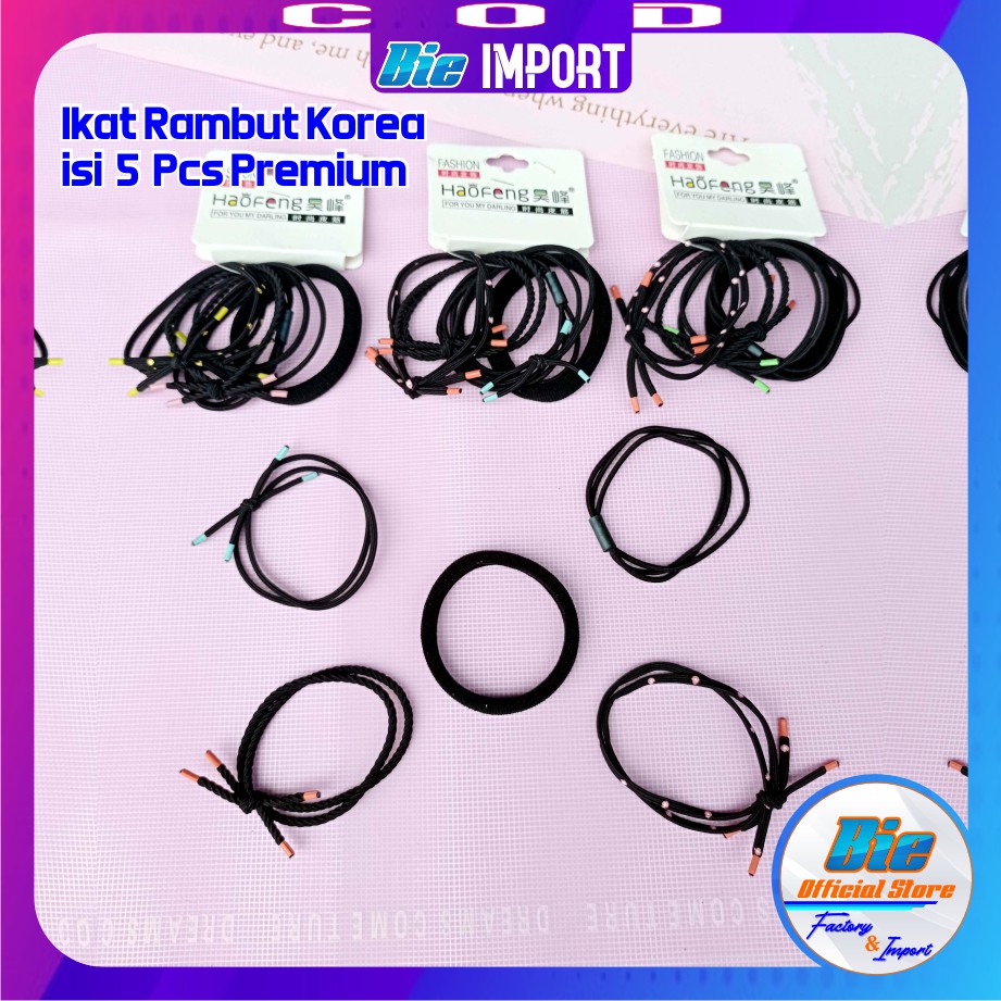 isi 10 Pcs Ikat Rambut Korea Premium Impor Best Seller